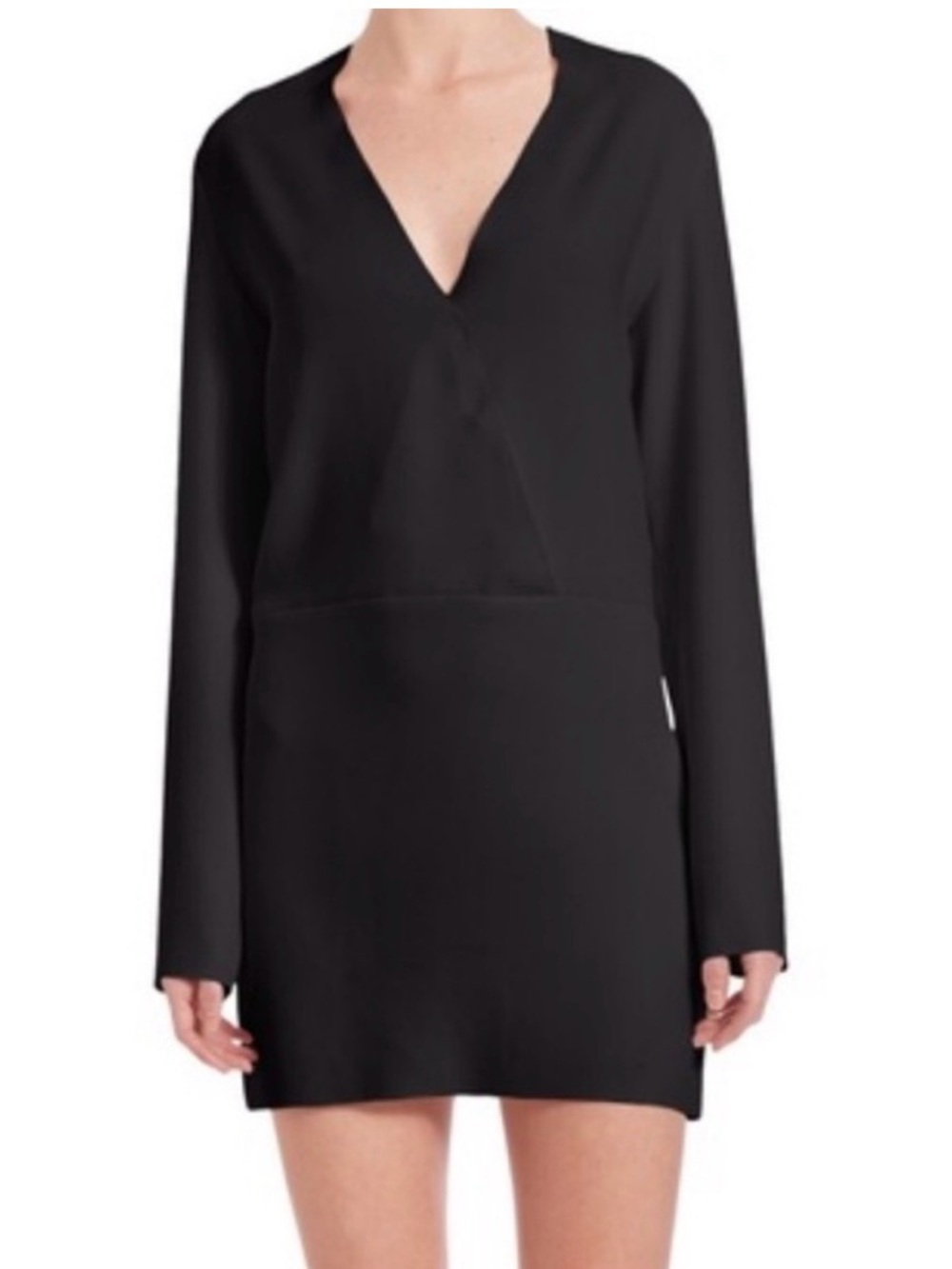 IRO Paris Norah black long-sleeve mini dress